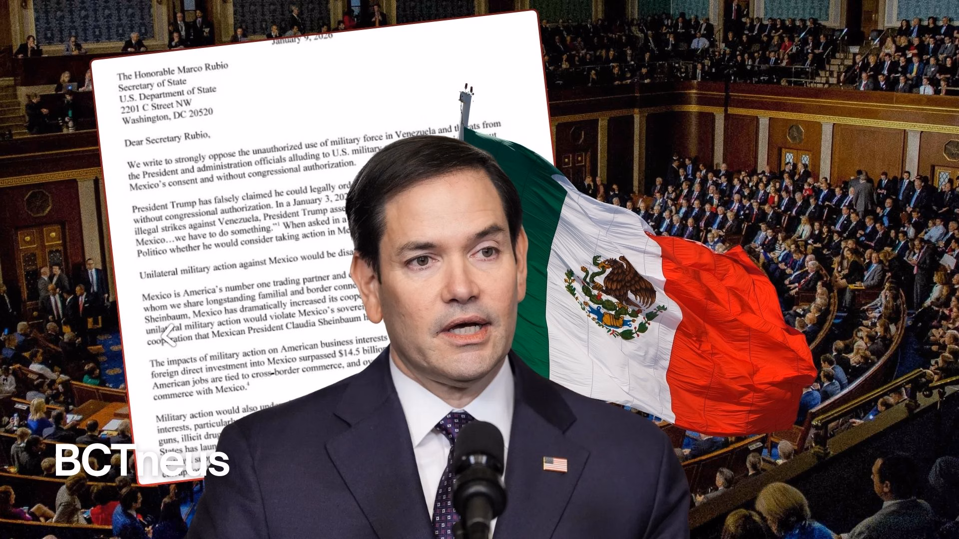 Articulo - Una acción militar contra México sería “desastrosa”, advierten 72 demócratas de EU