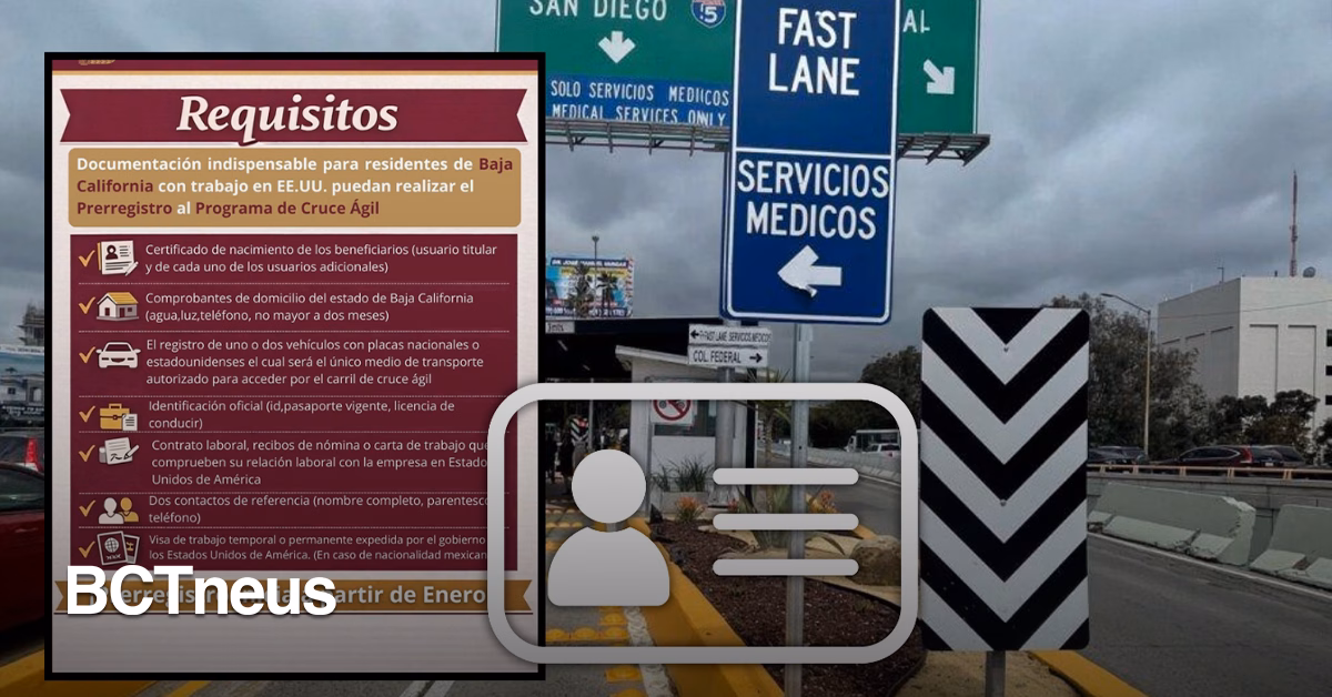 Articulo - Abre Tijuana prerregistro para cruce ágil de trabajadores transfronterizos, informa Burgueño