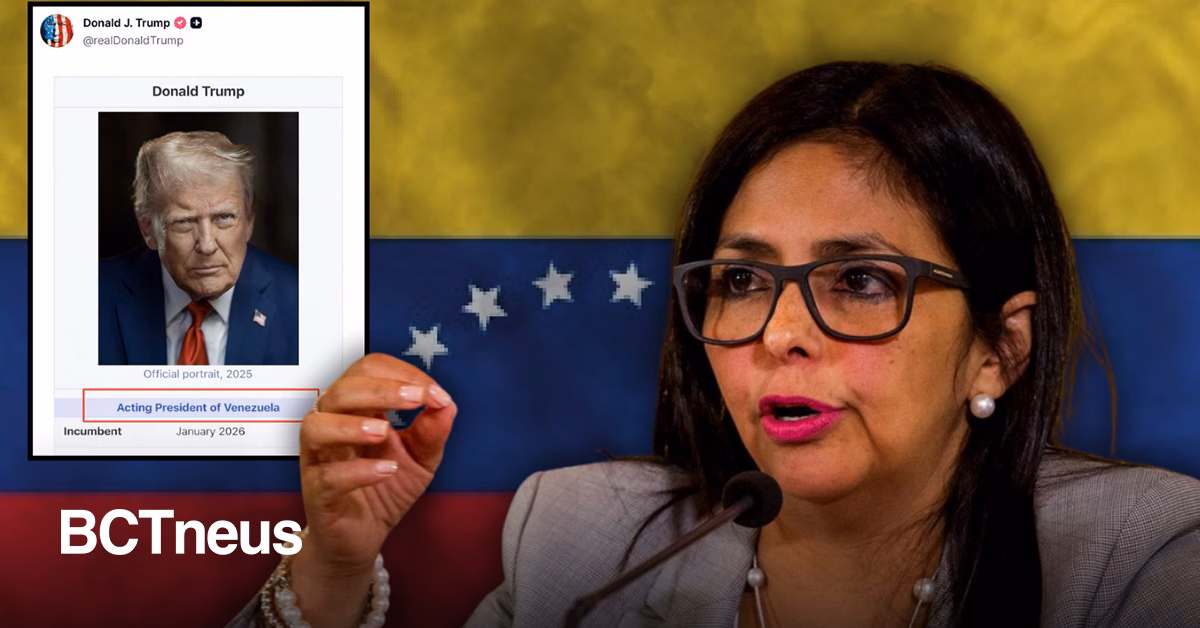 Articulo - “Hay un gobierno que manda en Venezuela": Delcy Rodríguez responde a imagen difundida por Trump