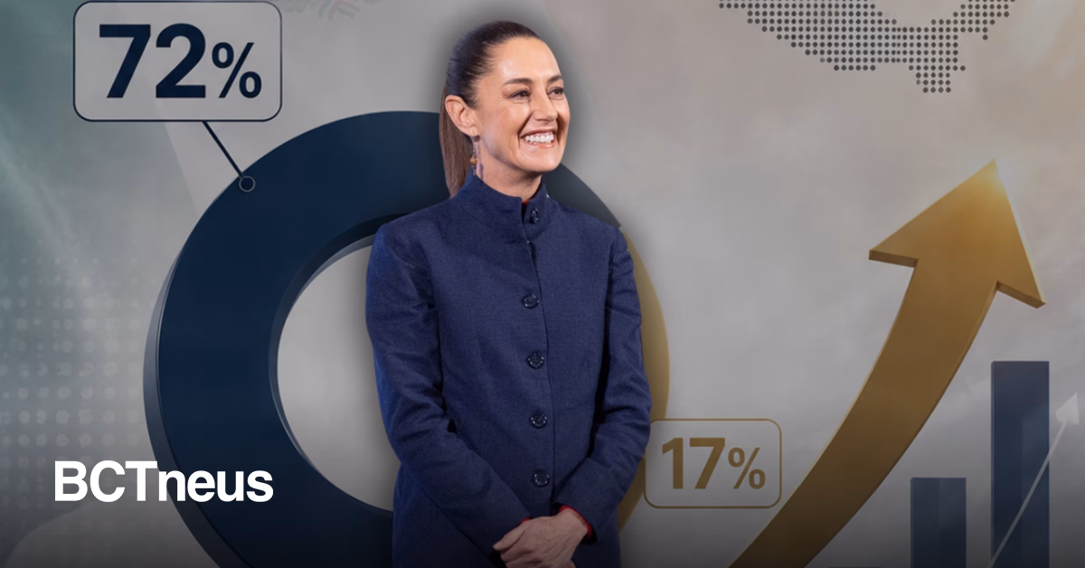 Articulo - Sheinbaum con alta aprobación de los mexicanos: 72 % tiene opinión positiva
