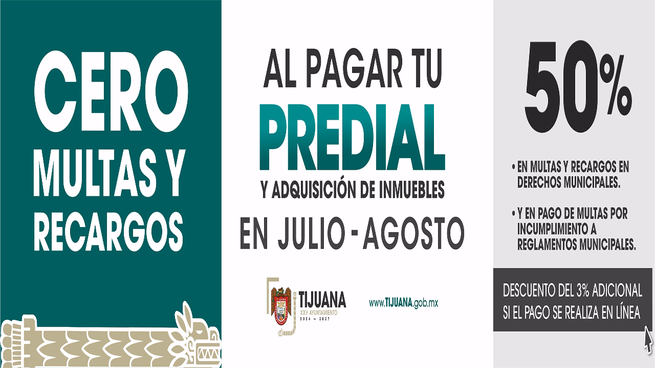 Predial Tijuana - JUL AGO