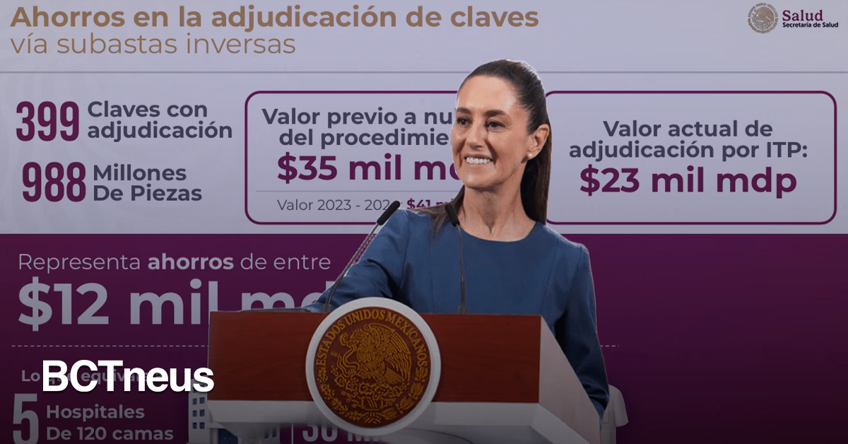 Articulo - Subasta inversa, nuevo modelo de compra de medicamentos, ahorra 12 mil mdp