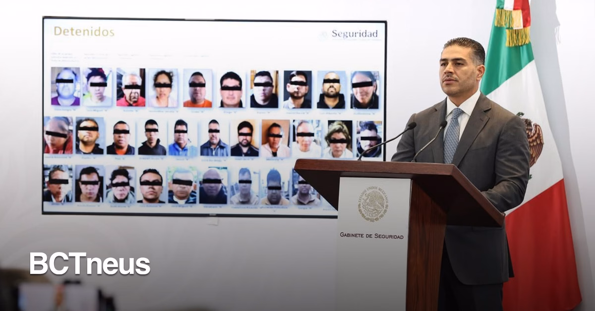 Articulo - Golpe histórico al huachicoleo: Harfuch informa la detención de 32 personas por red en el centro del país