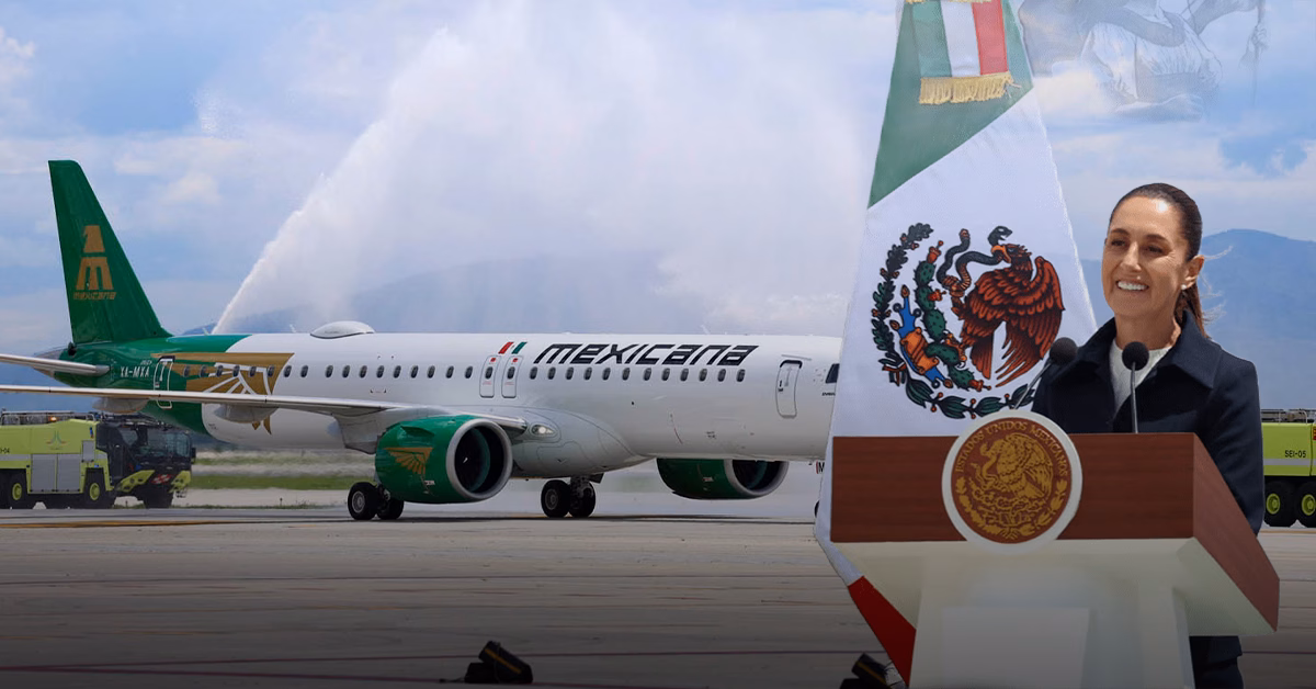 Articulo - Sheinbaum recibe primer avión de Mexicana: “Una aerolínea del pueblo y para el pueblo”