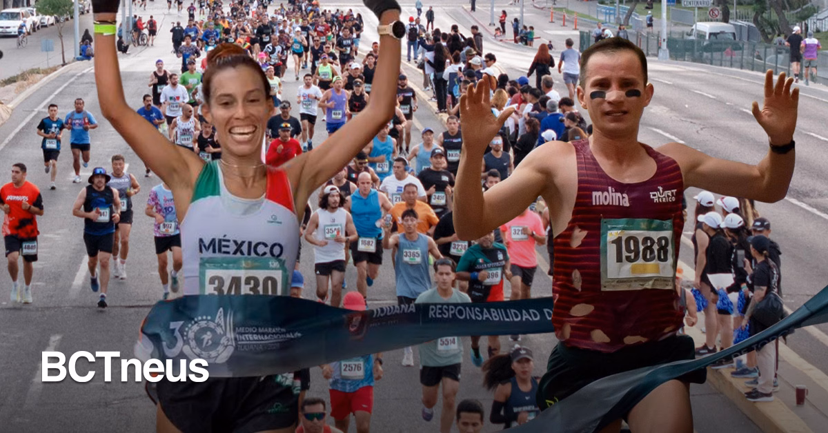 Articulo - Daniel “Pollito” Valdez e Isabel Oropeza conquistan el Medio Maratón de Tijuana 2025