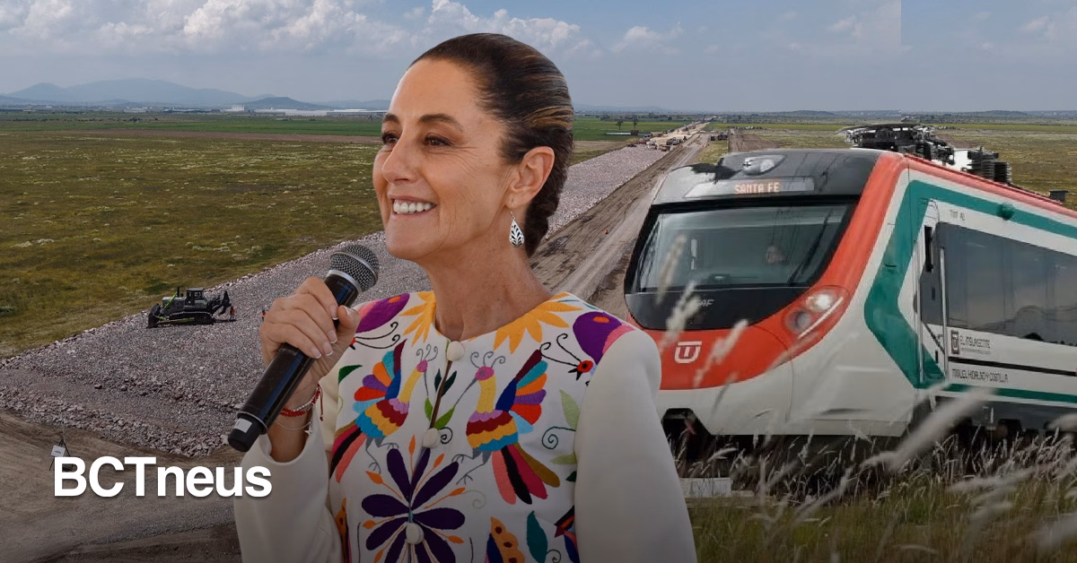 Articulo - Conectará familias: Sheinbaum supervisa Tren CDMX-Pachuca