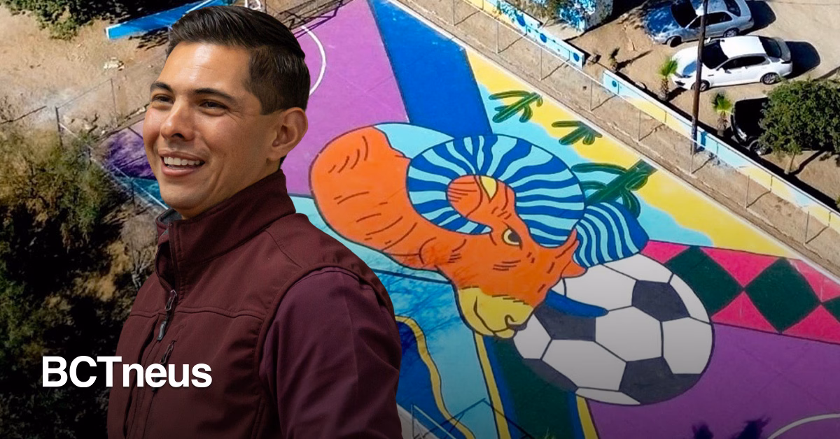 Articulo - Román Cota rehabilita cancha Lázaro Cárdenas como nuevo espacio recreativo