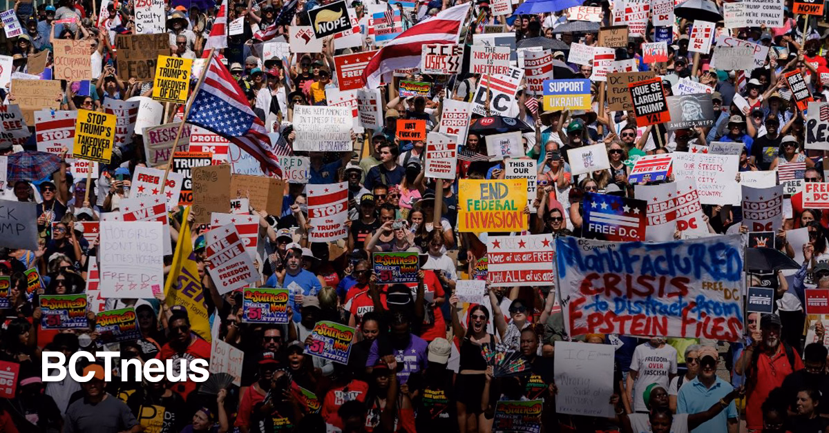 Articulo - Washington protesta contra el acoso a migrantes y personas sin hogar