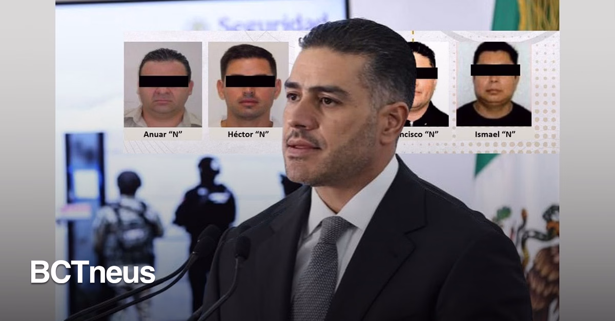 Articulo - Harfuch anuncia detención de 14 presuntos implicados en huachicol fiscal