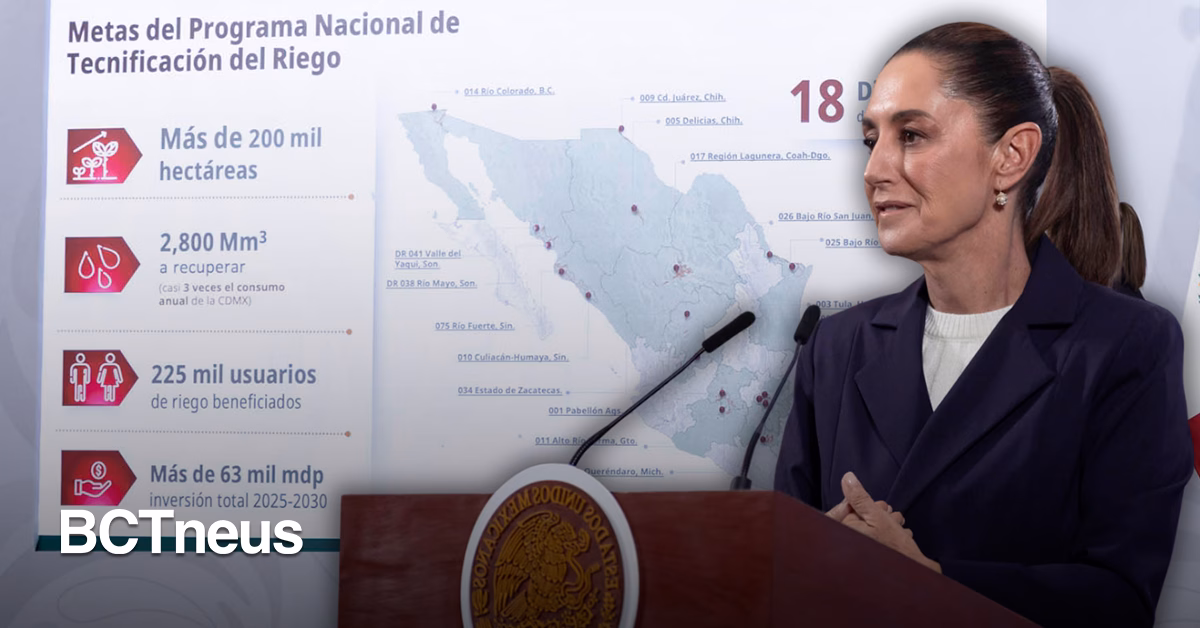 Articulo - Avanza el uso eficiente del agua: 40% de progreso en el Programa Nacional de Riego