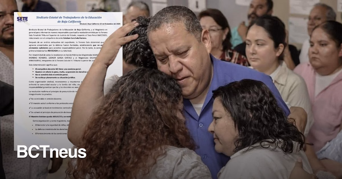 Articulo - Justicia para el maestro Esteban: Tribunal confirma su inocencia