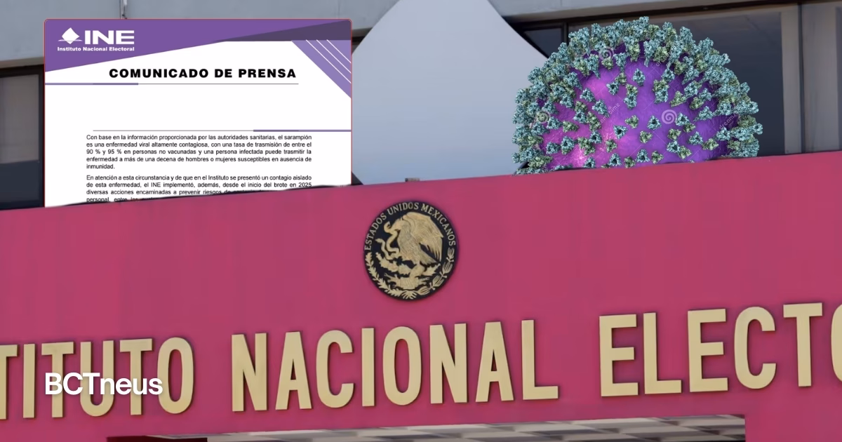 Articulo - Caso de sarampión en el INE : aplican protocolo preventivo y home office