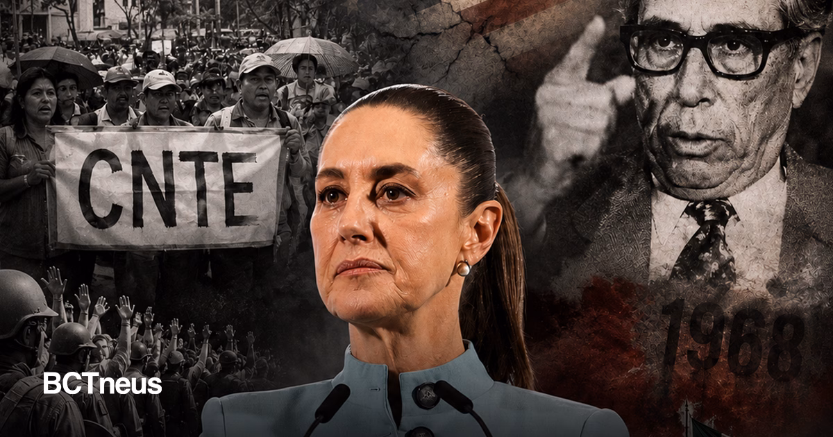 Articulo - "No somos Díaz Ordaz": Sheinbaum rechaza una respuesta autoritaria a protestas de la CNTE