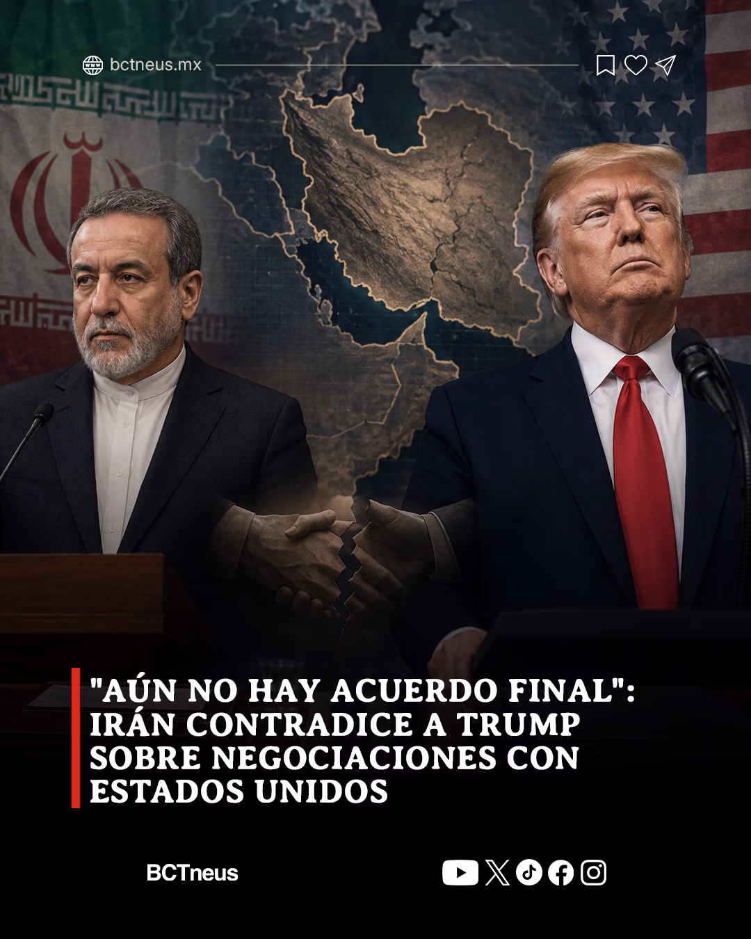 Articulo - "Aún no hay acuerdo final": Irán contradice a Trump sobre negociaciones con Estados Unidos
