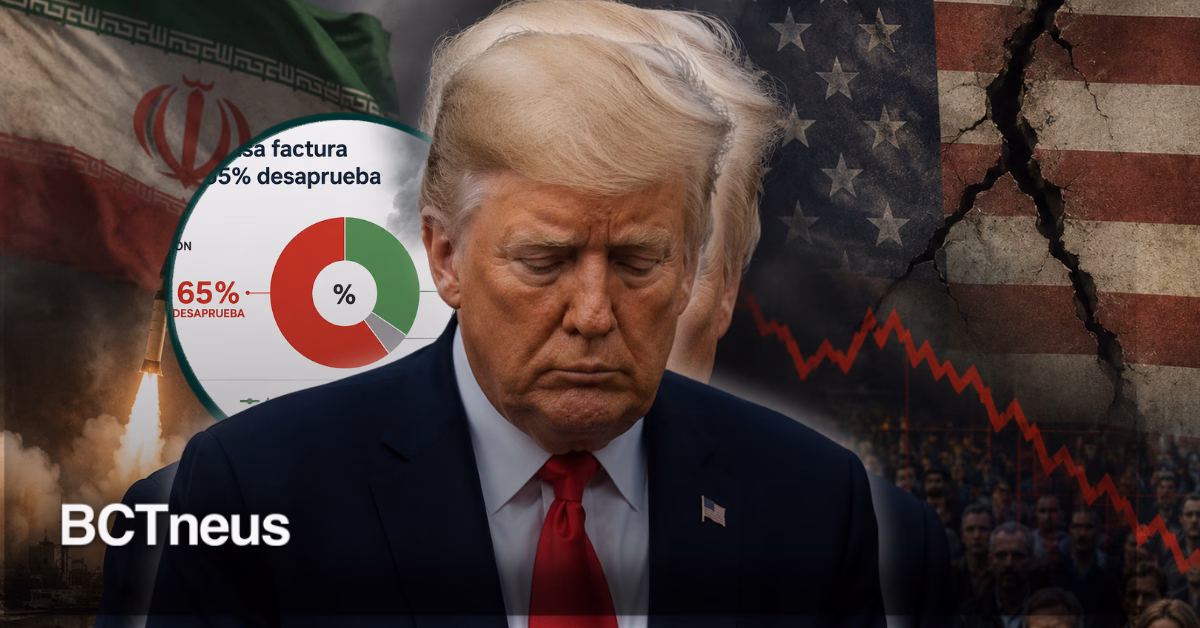 Articulo - Conflicto con Irán pasa factura política a Trump; 65% desaprueba su gestión