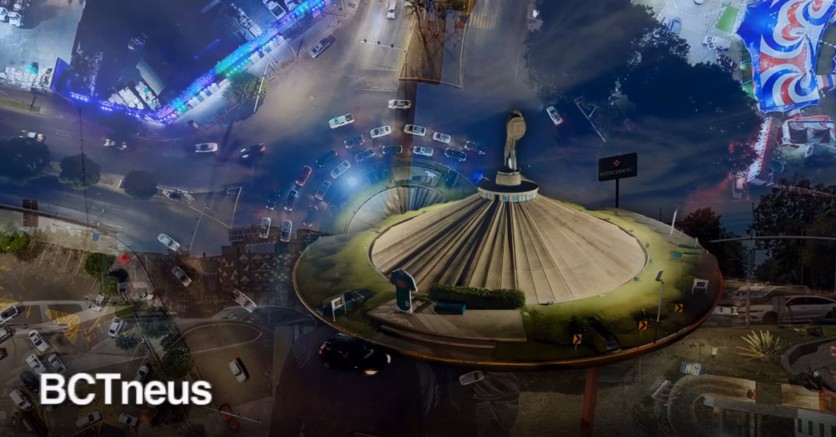 Articulo - Tijuana enciende la Glorieta Cuauhtémoc con nueva iluminación