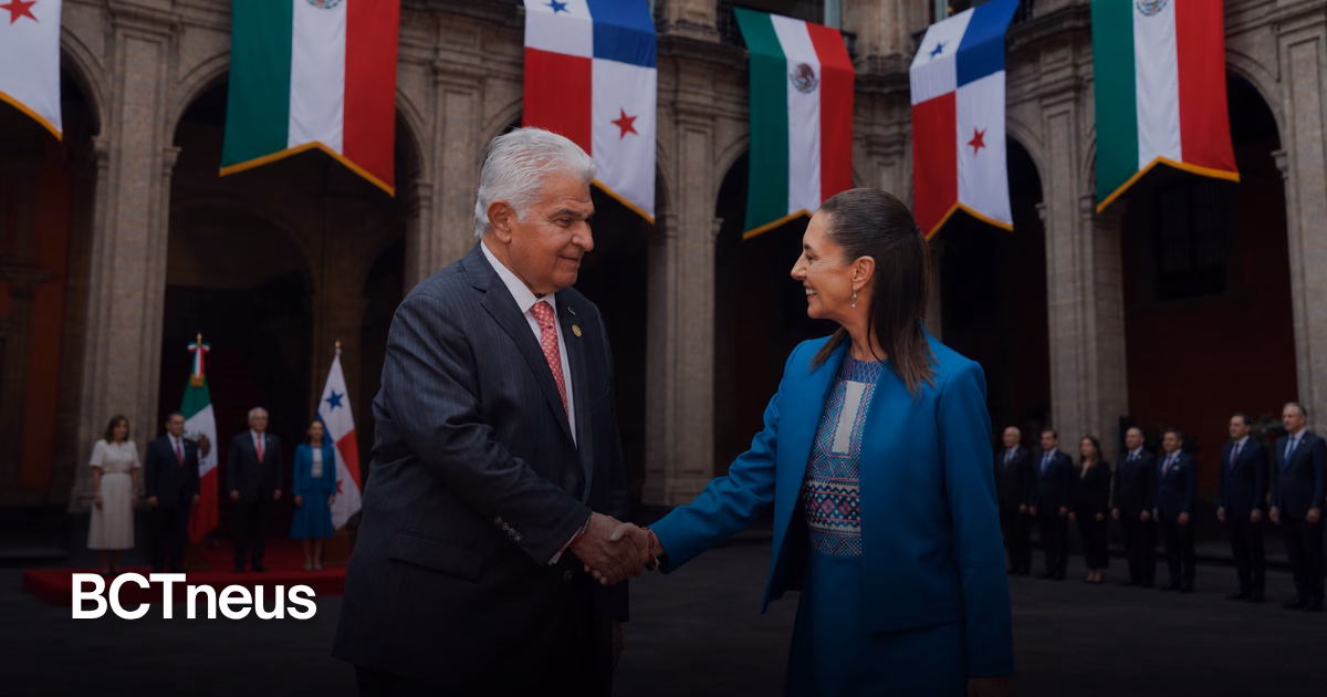 Articulo - Sheinbaum recibe en Palacio Nacional al presidente de Panamá