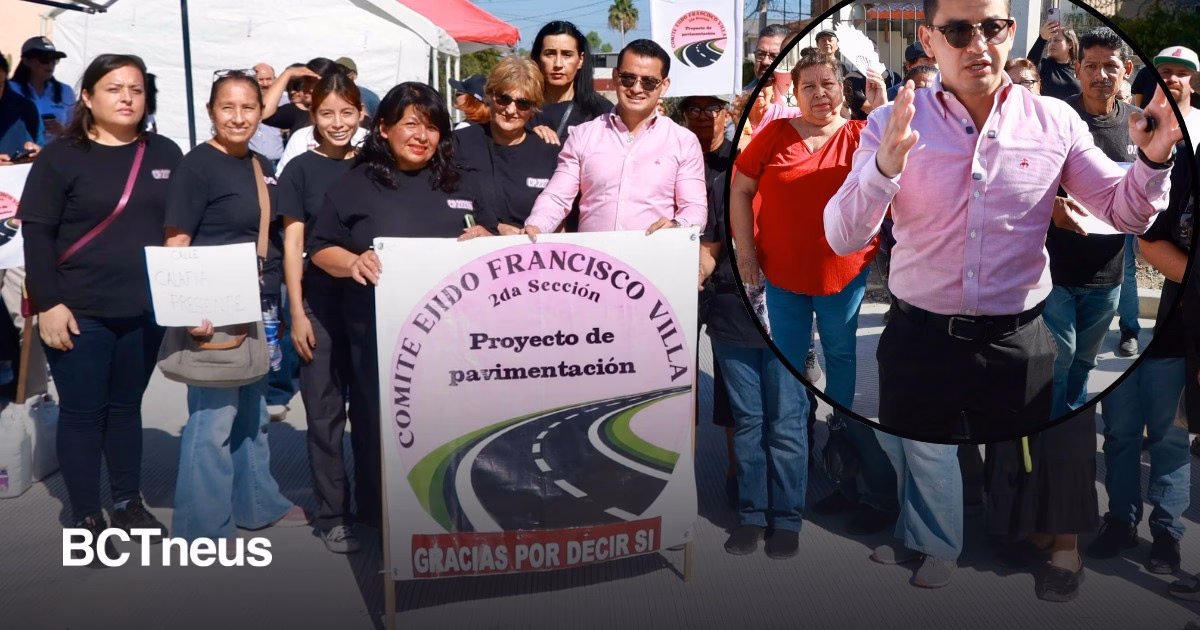 Articulo - Ayuntamiento de Tijuana invierte más de 8.5 mdp en pavimentación para el Ejido Francisco Villa.