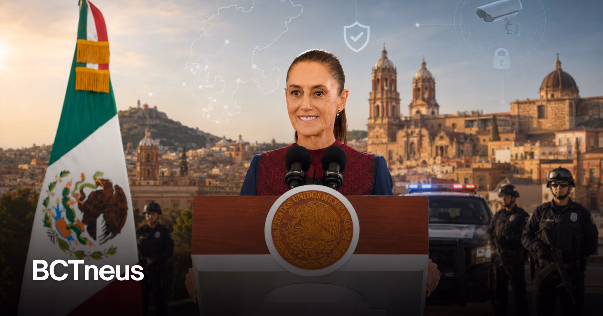 Articulo - Sheinbaum destaca reducción de 85% en homicidios dolosos en Zacatecas