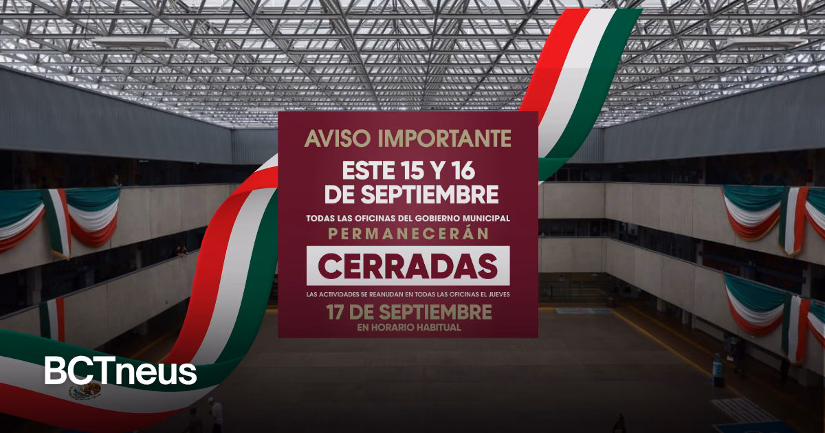 Articulo - Fiestas Patrias traerán cierre de oficinas municipales en Tijuana
