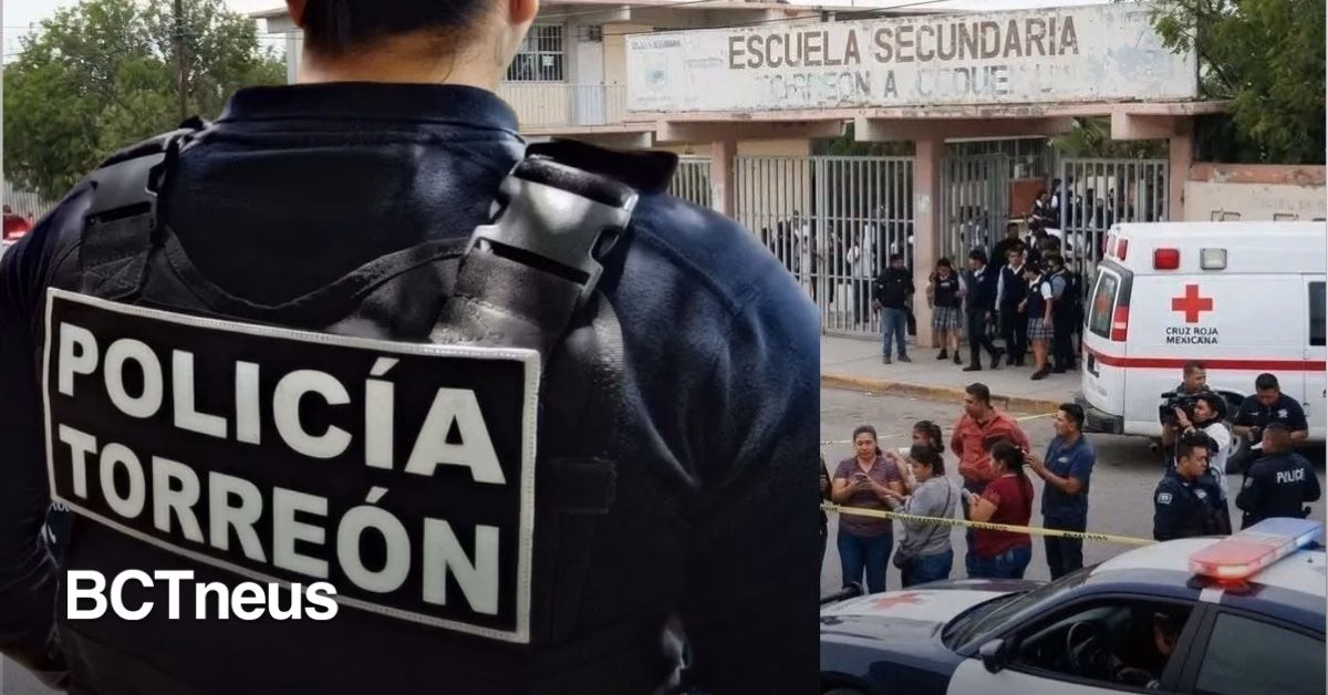 Ataque en secundaria de Torreón deja una subdirectora sin vida y tres heridos; detienen a dos exalumnos de 18 años