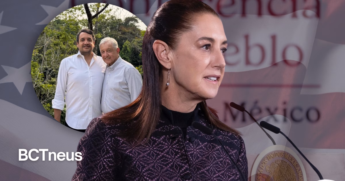 Articulo - Sheinbaum pone línea diplomática ante reclamo de AMLO por visa de Andy: “Mis declaraciones son como presidenta”